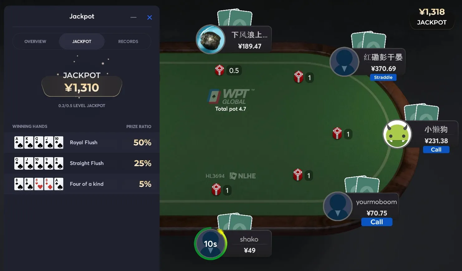 High Hand Jackpot