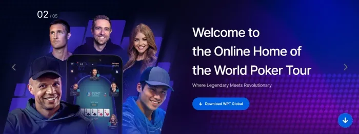 WPT Global homepage